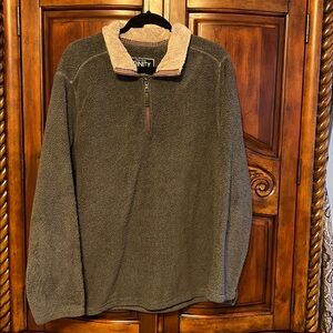 Trinity American Tradition Men's Gray 1/4 Zip Fleece Sherpa Pullover Jacket XL
